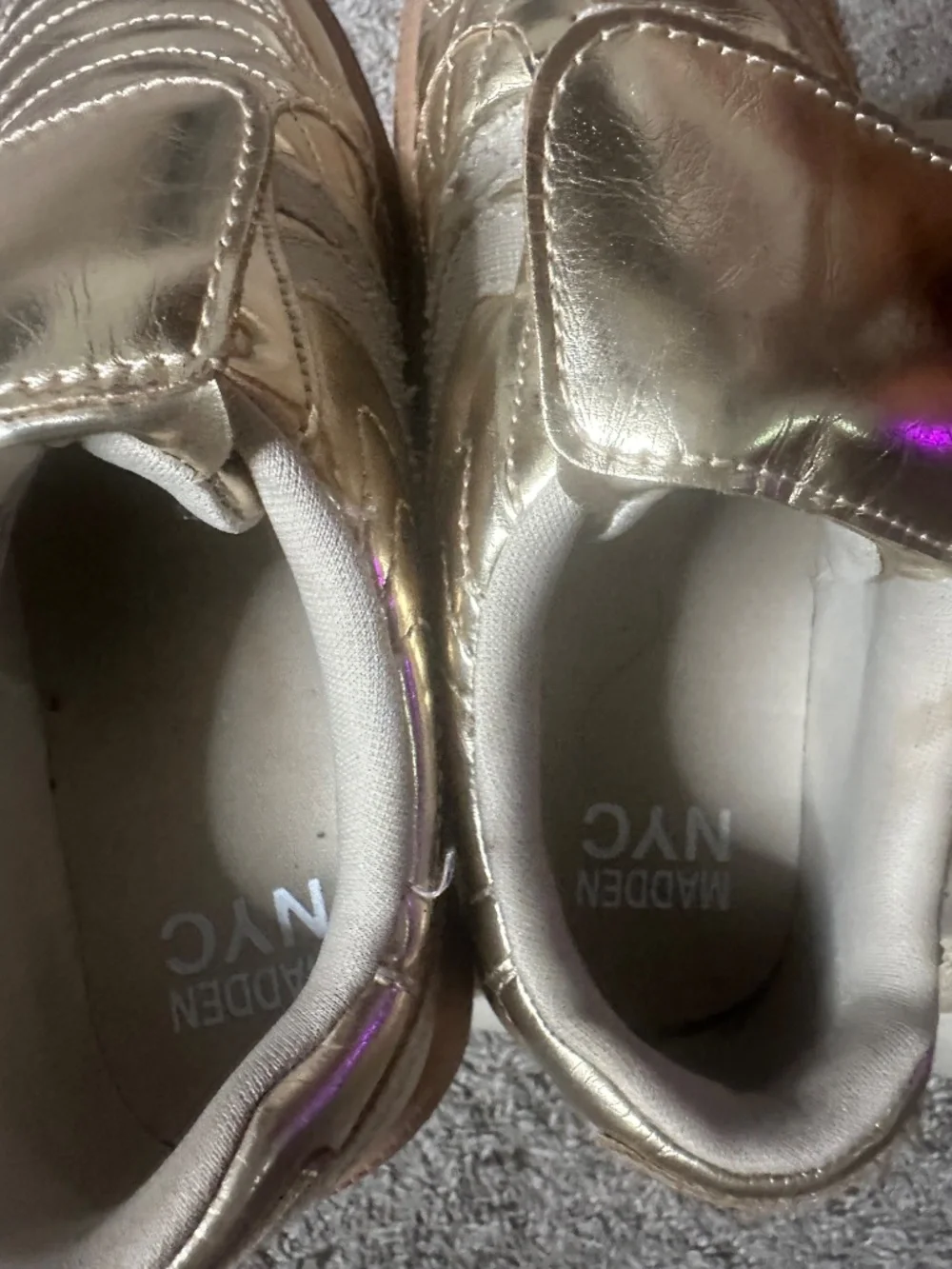 Back to School Special!! Gold Kids Sneakers.